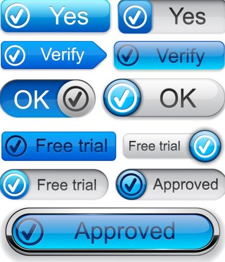 websites buttons blue applications 