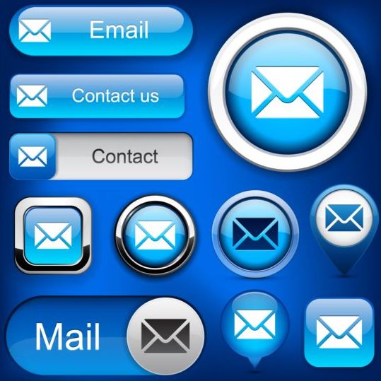websites buttons blue applications 