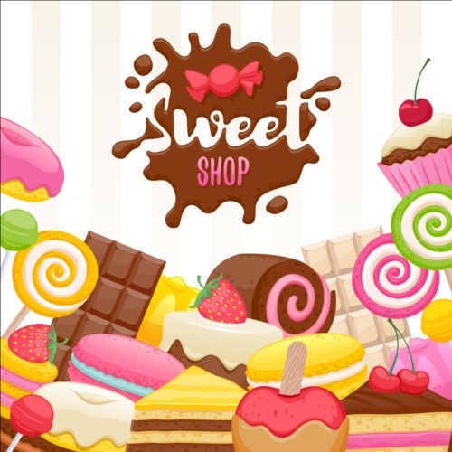 sweet shop background 