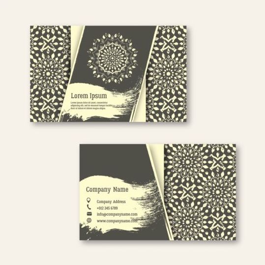 pattern Mandala cards business 