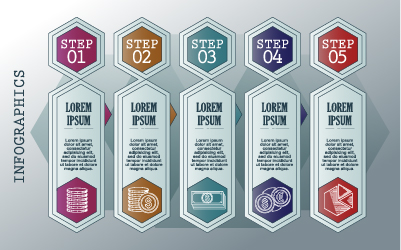 vintage infographic banners 