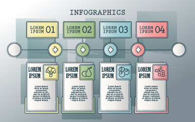 vintage infographic banners 