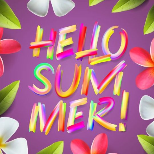 summer frame flower background 