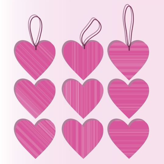 tag pink heart 