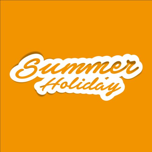 text summer logos holiday 