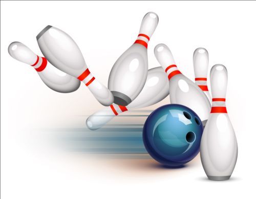 creative bowling background 