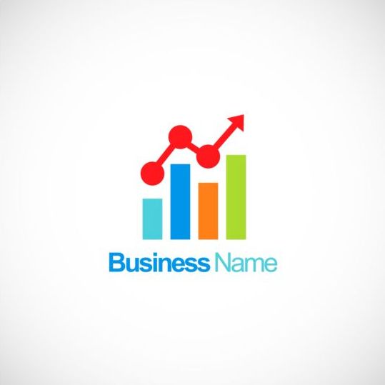 stock logo finance company chart business 