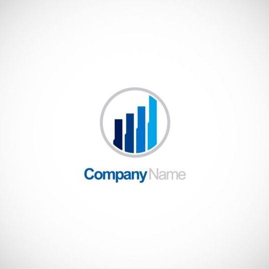 logo finance company chart business 