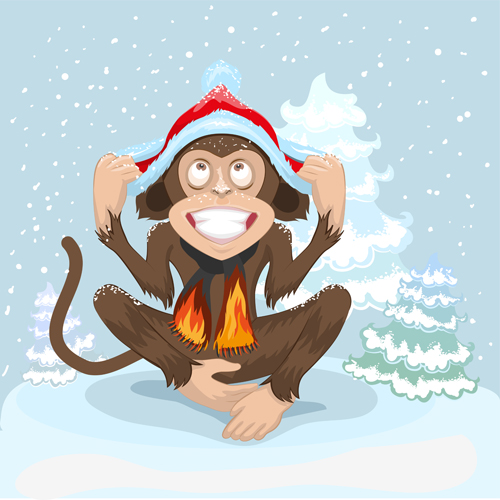 monkey funny christmas 2016 