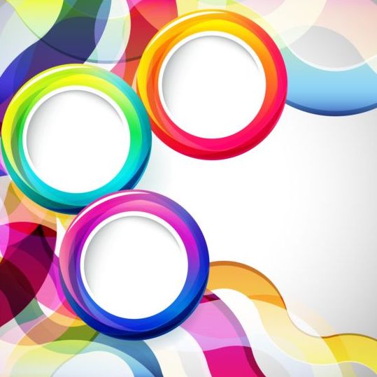 round colored background abstract 