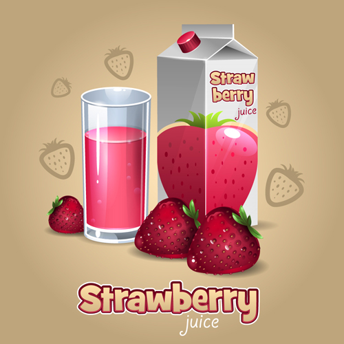 strawberry packaging juice 
