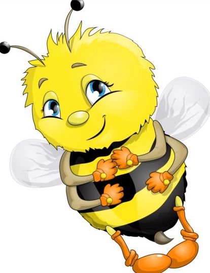 lovely cartoon bee 