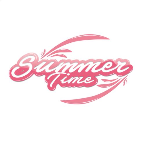 time text summer logos 