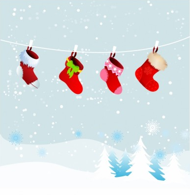 stockings Retro font christmas 