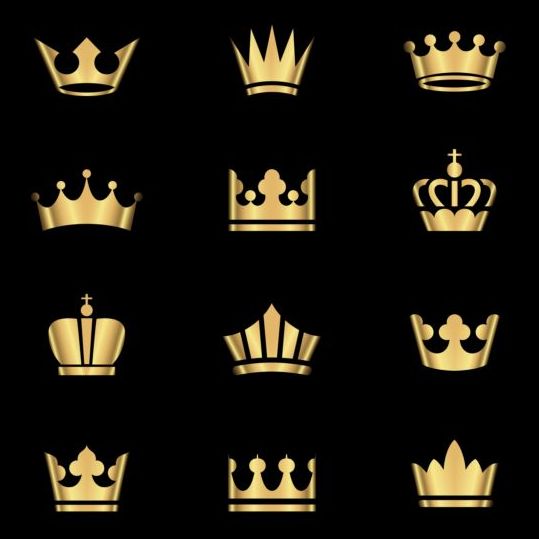 ornaments golden crown 