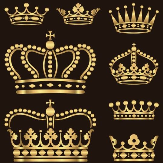ornaments golden crown 