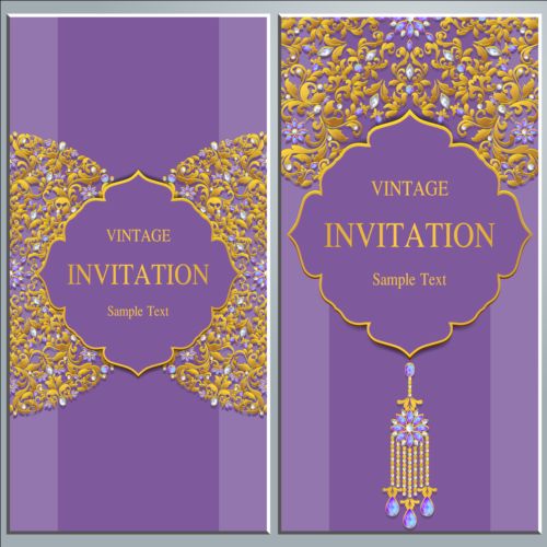 vintage jewelry invitation decor cards 