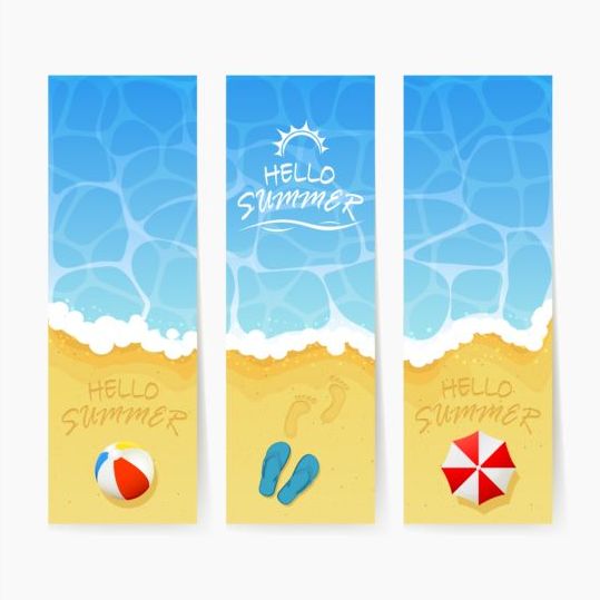 summer beach banners 