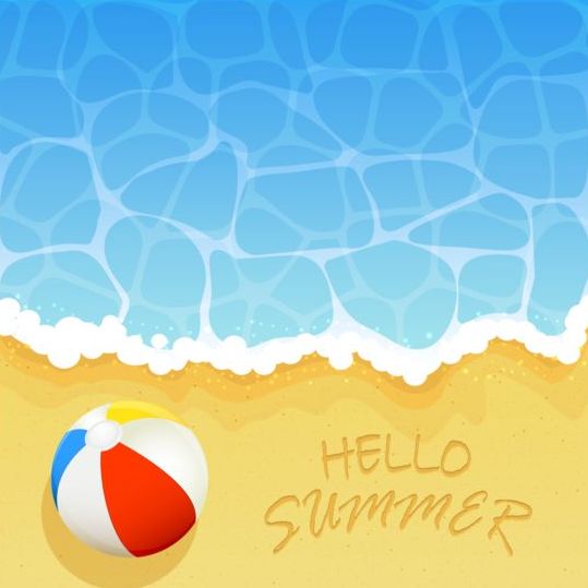summer beach ball background 