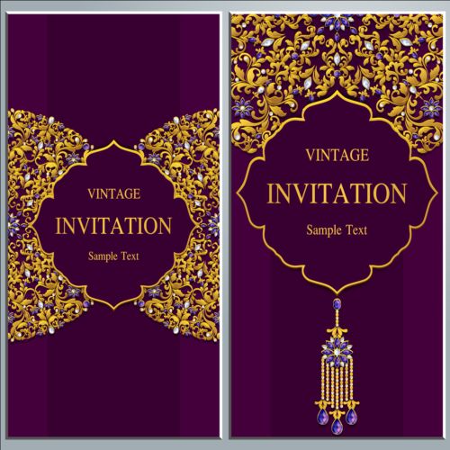 vintage jewelry invitation decor cards 