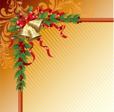 ribbon christmas bell Backgrounds 