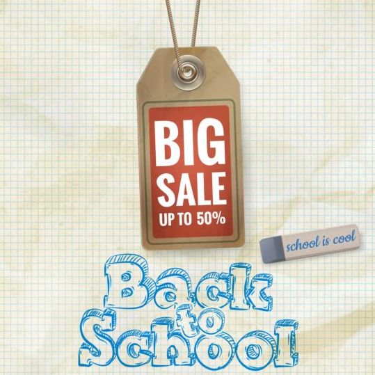 tag school sale background back 