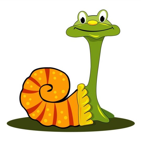 snails lovely cartoon 