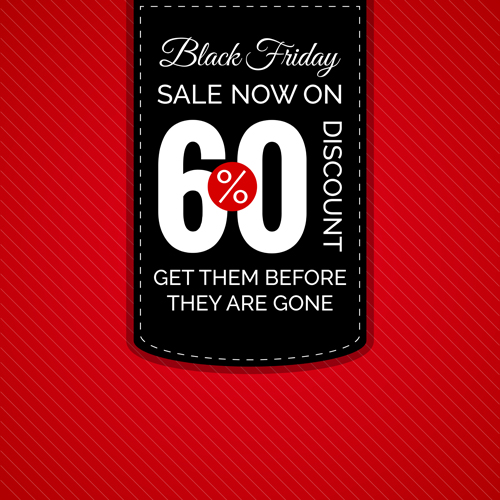 template poster friday discount black 