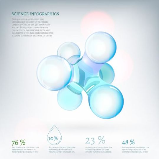science modern infographics 