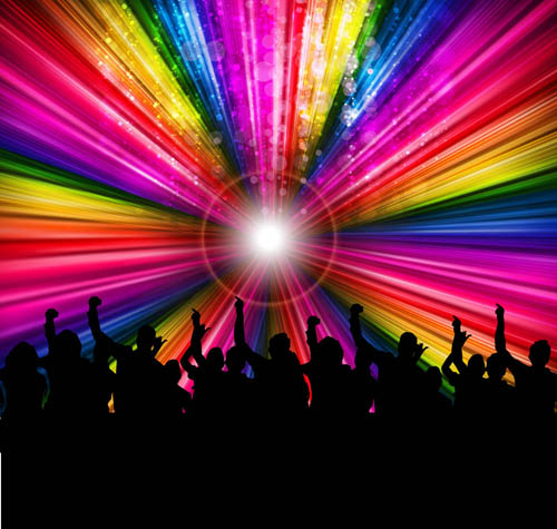 rainbow party background 