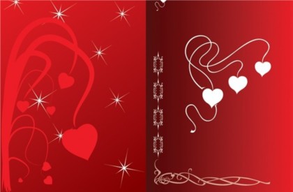romantic red heart background 