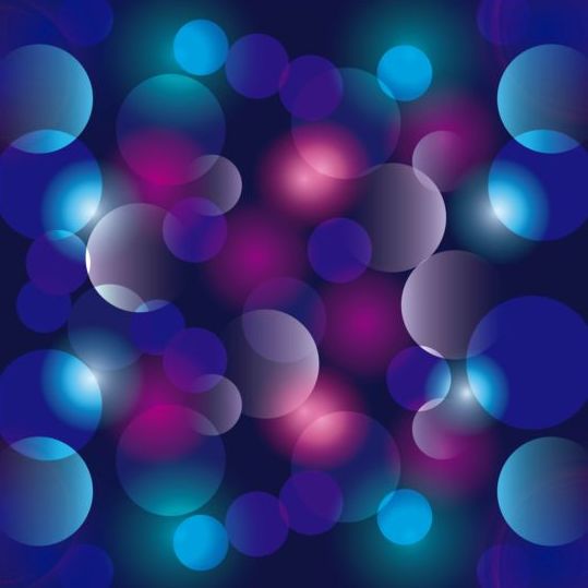colored circle blurred background 