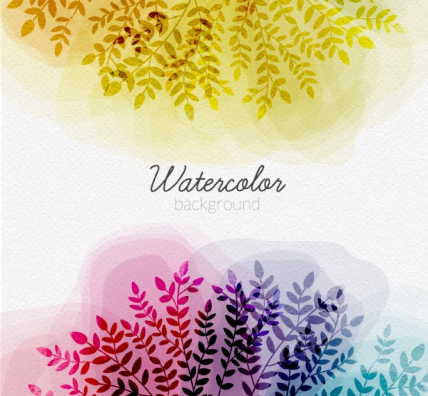 watercolor tree branches 