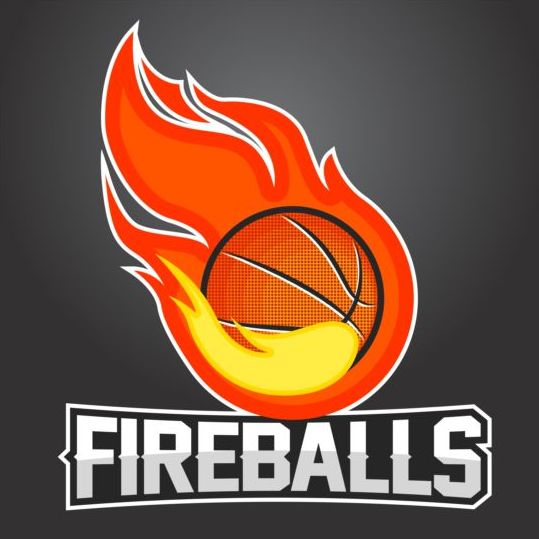 logos flame basketball 