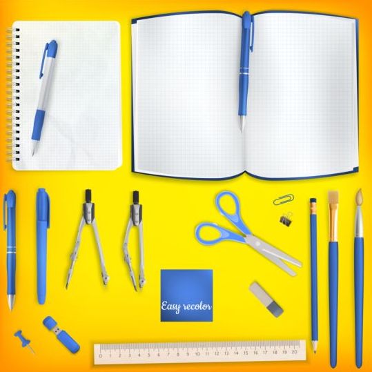supplies school colored background 
