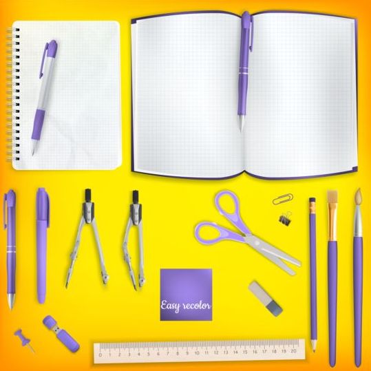 supplies school colored background 