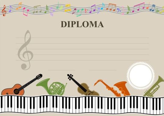 musical horizontal diploma 