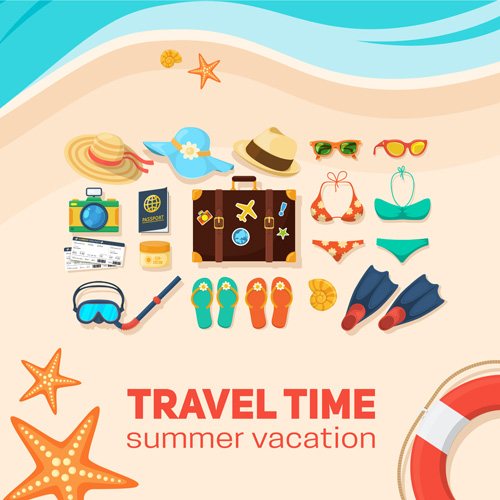 vacation travel summer background 