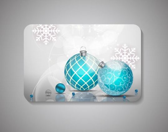 snowflake gift christmas card baubles 