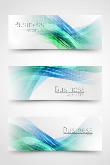 business blue banner abstract 