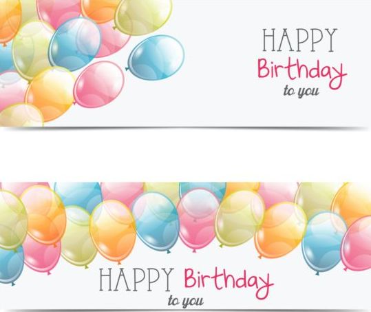 transparent birthday banner balloon 