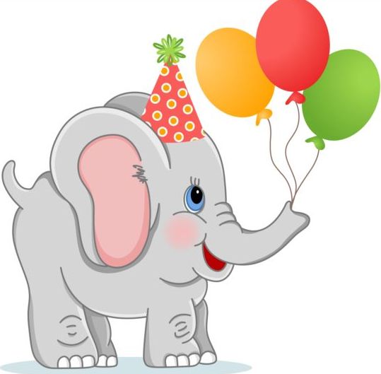 elephant birthday balloons 