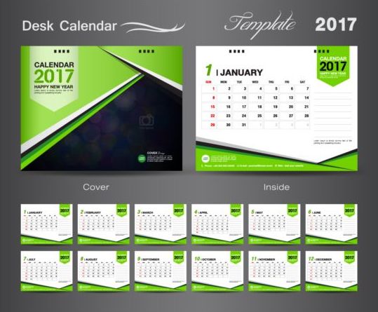 desk calendar 2017 