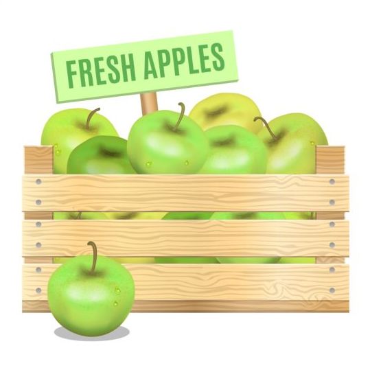 poster fresh apples 