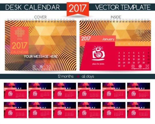 desk company calendar 2017 