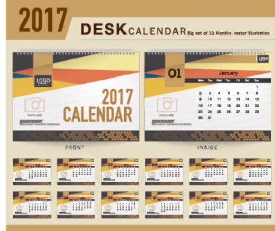desk company calendar 2017 