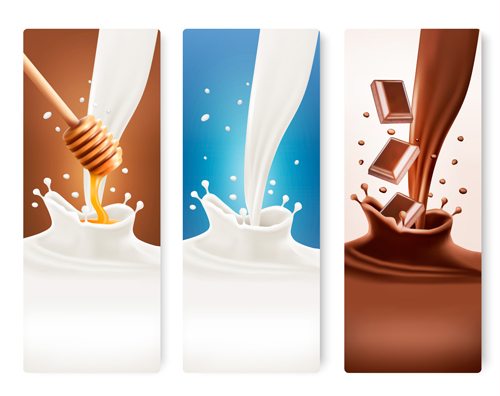 splash milk chocolate banner 