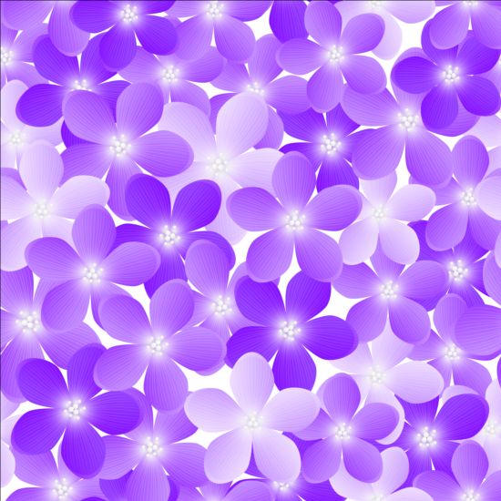 seamless purple pattern flowers 