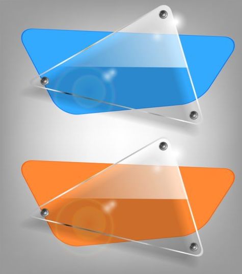 triangle glass banner 