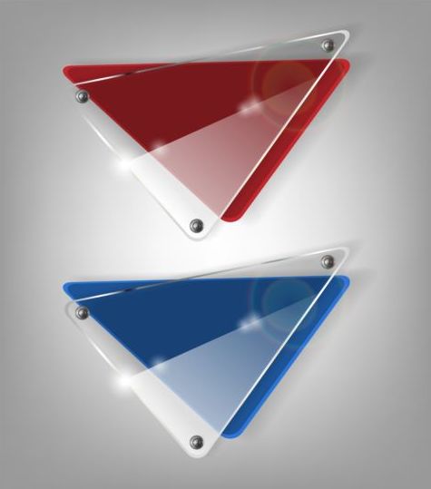 triangle glass banner 